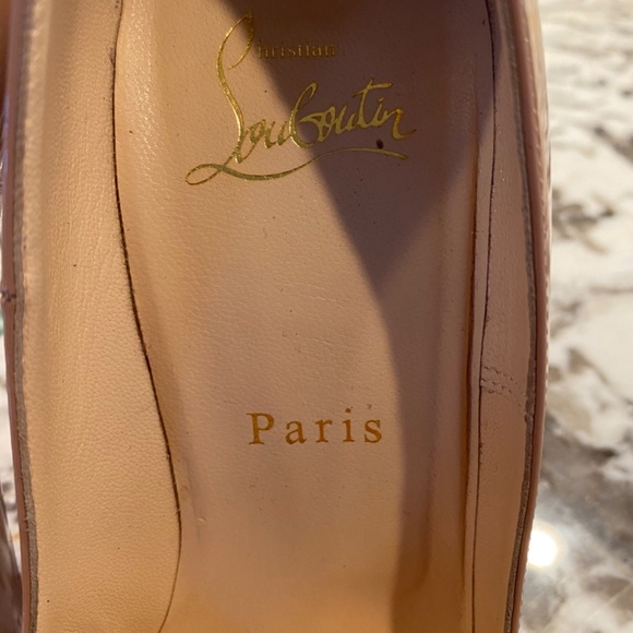 Christian Louboutin Nude Patent Leather Heels - Picture 12 of 14